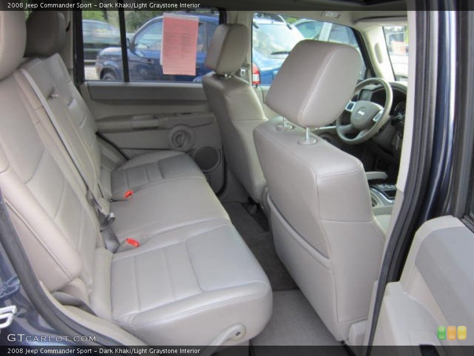 Dark Khaki/Light Graystone Interior Photo for the 2008 Jeep Commander Sport #53972790