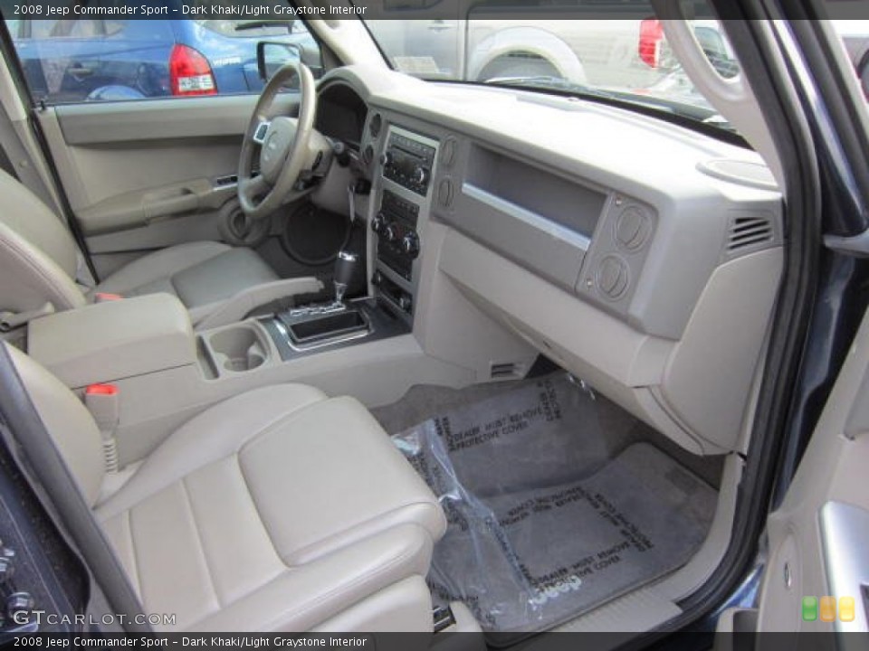 Dark Khaki/Light Graystone Interior Photo for the 2008 Jeep Commander Sport #53972799