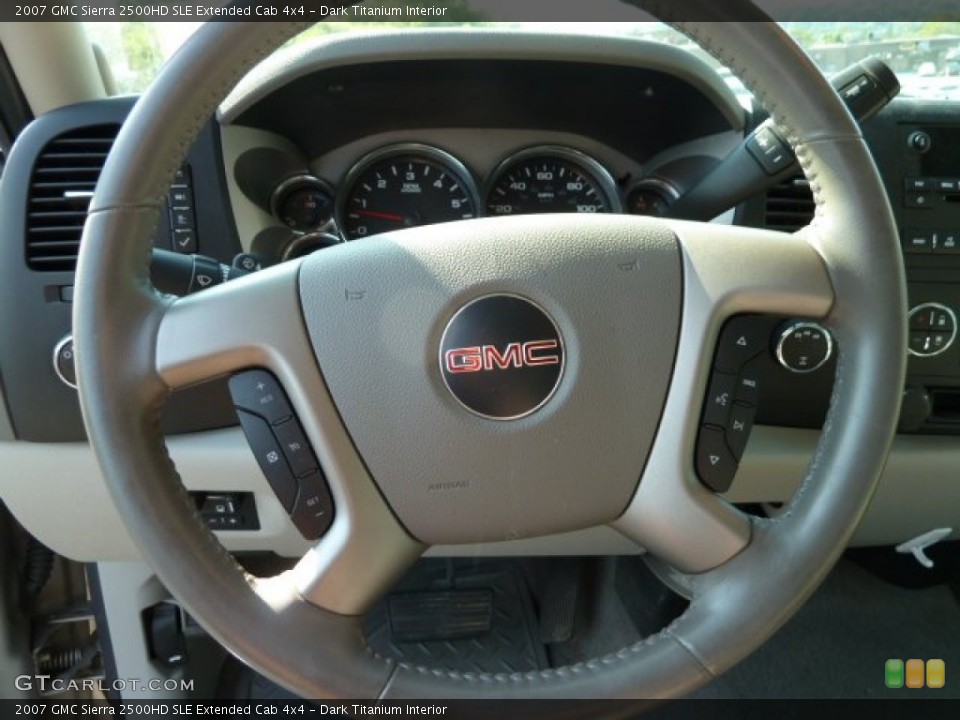 Dark Titanium Interior Steering Wheel for the 2007 GMC Sierra 2500HD SLE Extended Cab 4x4 #53973090