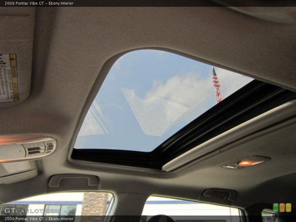 Ebony Interior Sunroof for the 2009 Pontiac Vibe GT #53973477