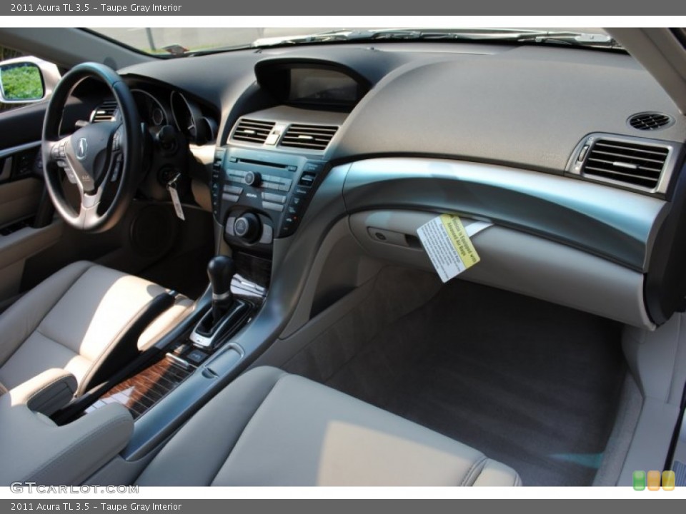 Taupe Gray Interior Dashboard for the 2011 Acura TL 3.5 #53973570