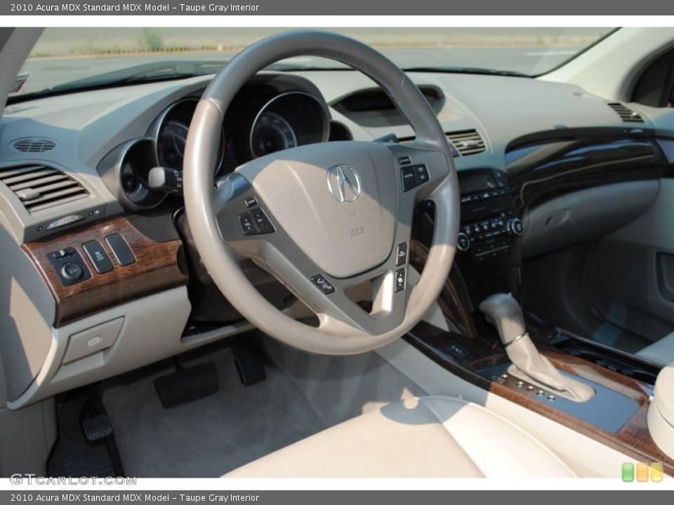 Taupe Gray Interior Steering Wheel for the 2010 Acura MDX  #53973681