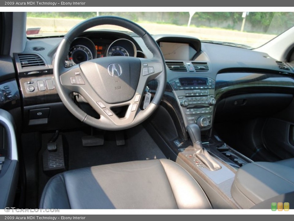 Ebony Interior Dashboard for the 2009 Acura MDX Technology #53973858