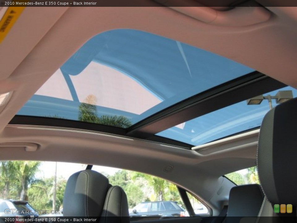 Black Interior Sunroof for the 2010 Mercedes-Benz E 350 Coupe #53974068