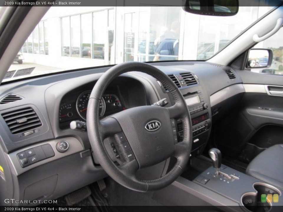 Black Interior Dashboard for the 2009 Kia Borrego EX V6 4x4 #53976135