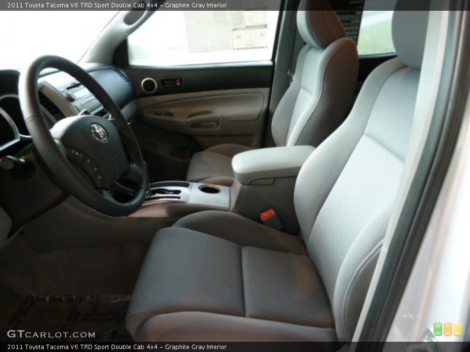 Graphite Gray Interior Photo for the 2011 Toyota Tacoma V6 TRD Sport Double Cab 4x4 #53976939