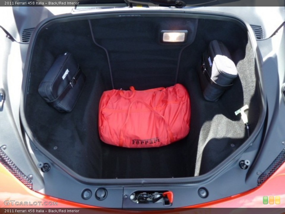 Black/Red Interior Trunk for the 2011 Ferrari 458 Italia #53979682