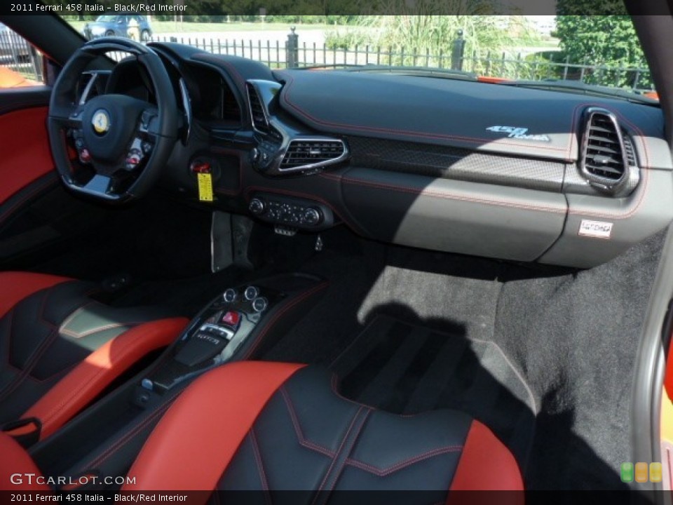 Black/Red Interior Dashboard for the 2011 Ferrari 458 Italia #53979751