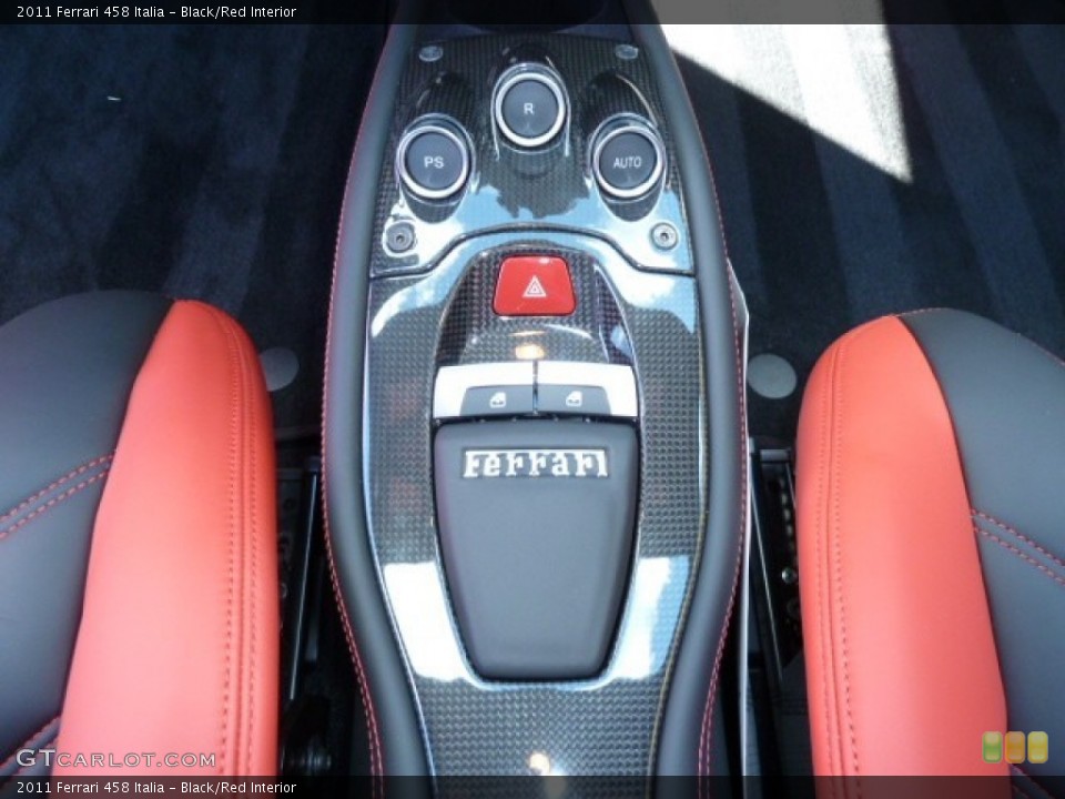 Black/Red Interior Controls for the 2011 Ferrari 458 Italia #53979784