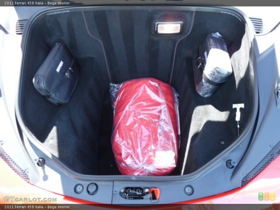 Beige Interior Trunk for the 2011 Ferrari 458 Italia #53979844