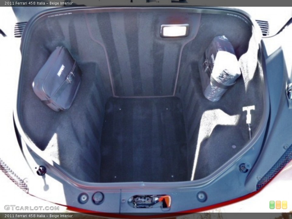 Beige Interior Trunk for the 2011 Ferrari 458 Italia #53979850