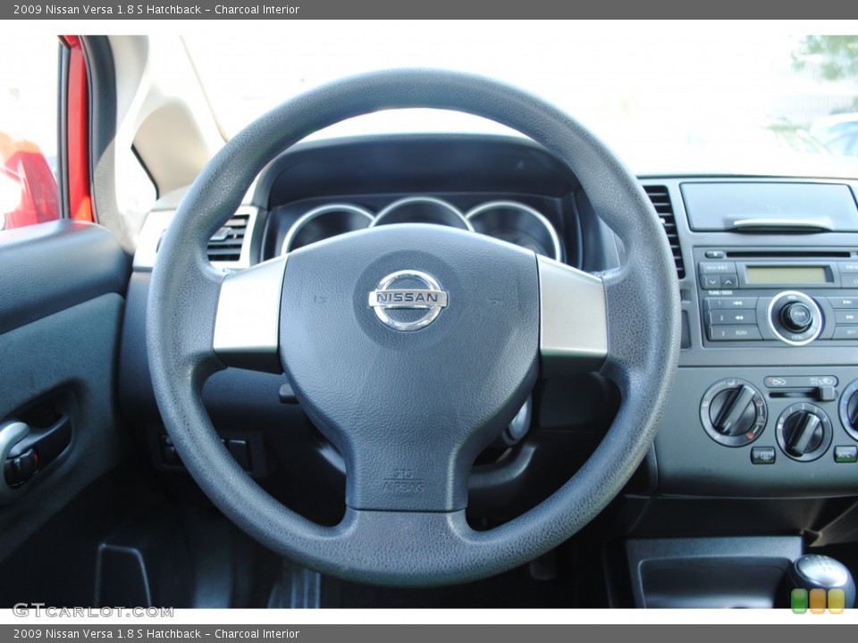 Charcoal Interior Steering Wheel for the 2009 Nissan Versa 1.8 S Hatchback #53979979