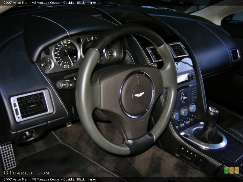 Obsidian Black Interior Steering Wheel for the 2007 Aston Martin V8 Vantage Coupe #53984387