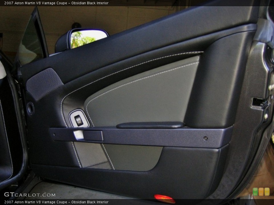 Obsidian Black Interior Door Panel for the 2007 Aston Martin V8 Vantage Coupe #53984486