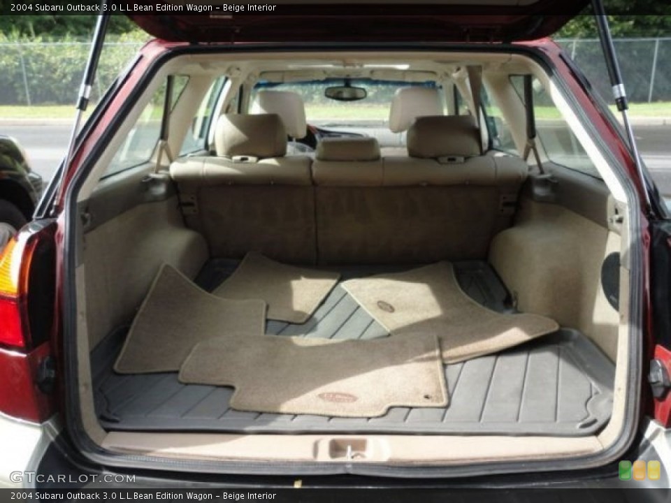 Beige Interior Trunk for the 2004 Subaru Outback 3.0 L.L.Bean Edition Wagon #53985563