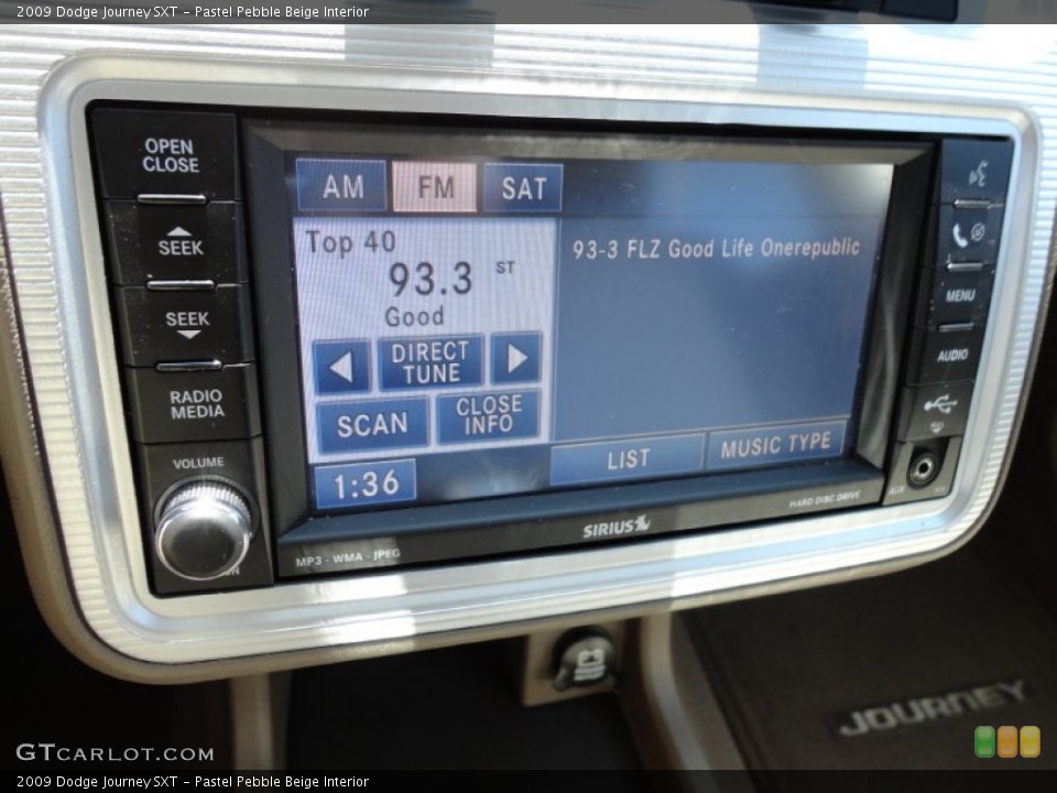 Pastel Pebble Beige Interior Controls for the 2009 Dodge Journey SXT #53985851