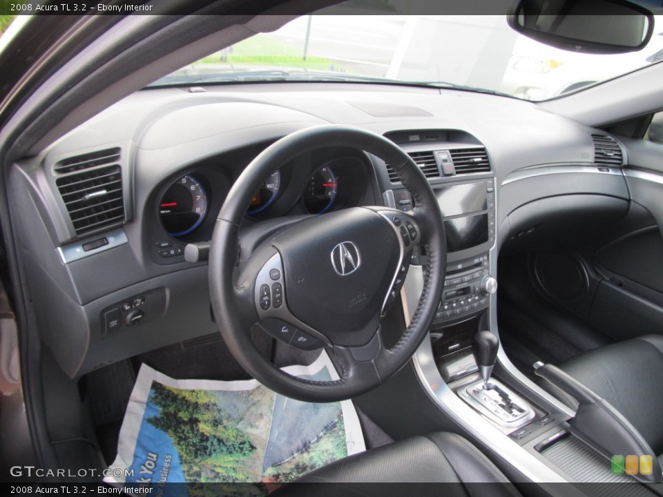 Ebony Interior Steering Wheel for the 2008 Acura TL 3.2 #53985905