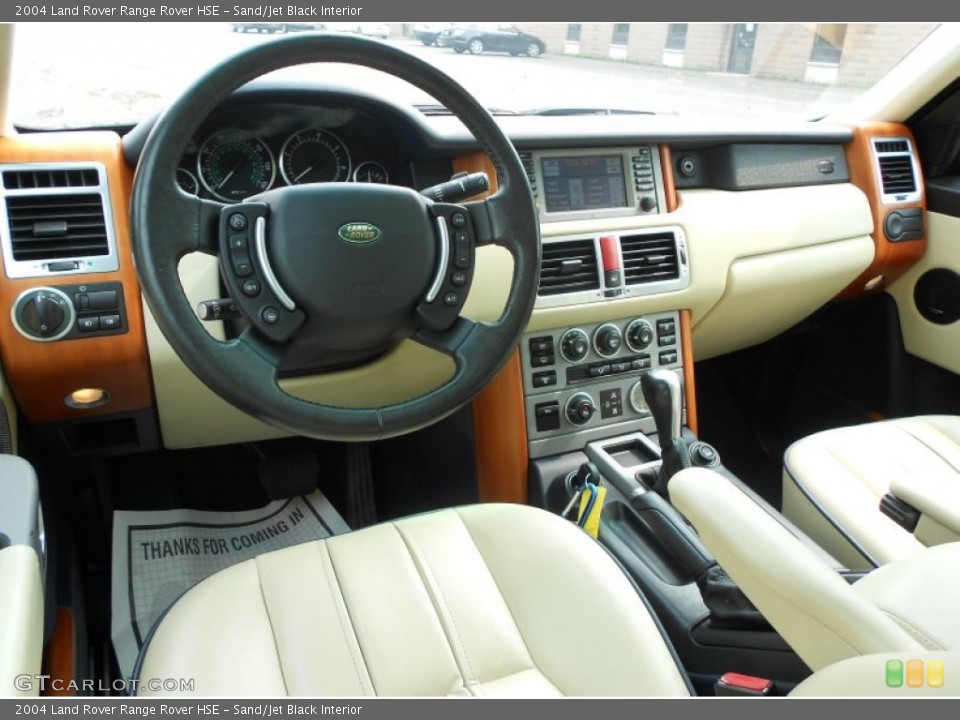 Sand/Jet Black Interior Dashboard for the 2004 Land Rover Range Rover HSE #53986502