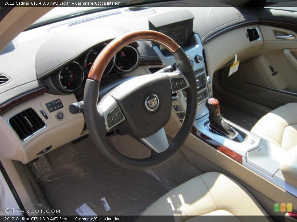 Cashmere/Cocoa Interior Prime Interior for the 2012 Cadillac CTS 4 3.0 AWD Sedan #53987053