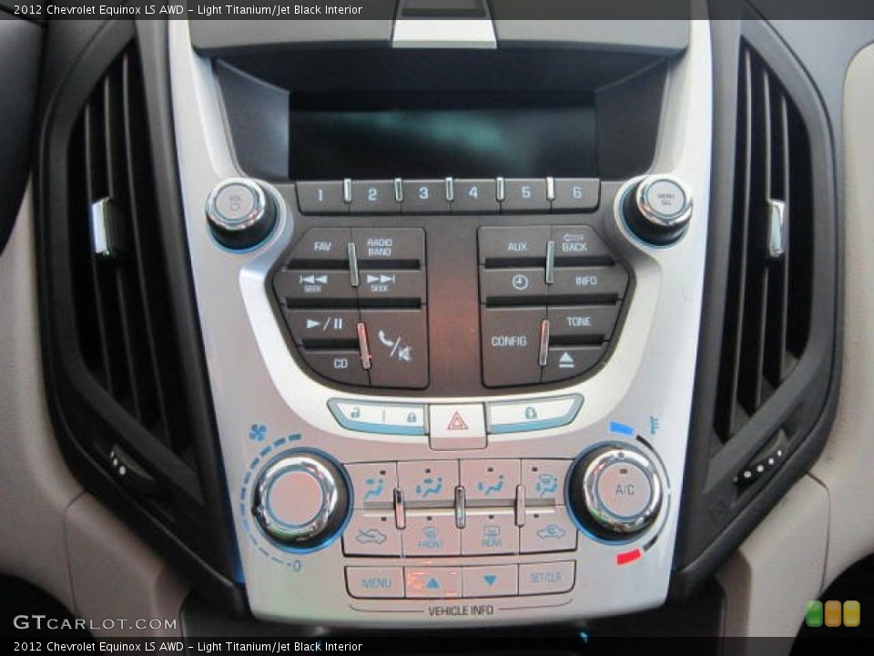 Light Titanium/Jet Black Interior Controls for the 2012 Chevrolet Equinox LS AWD #53987242