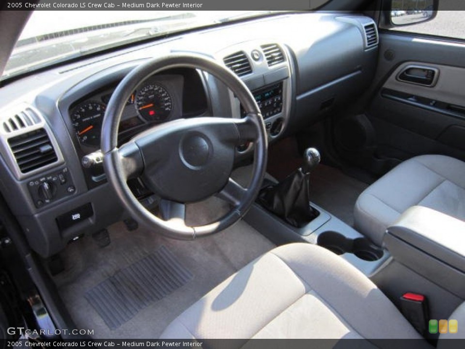 Medium Dark Pewter Interior Prime Interior for the 2005 Chevrolet Colorado LS Crew Cab #53988682