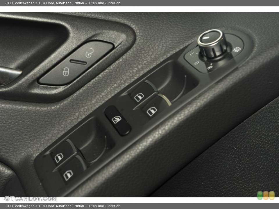 Titan Black Interior Controls for the 2011 Volkswagen GTI 4 Door Autobahn Edition #53988841