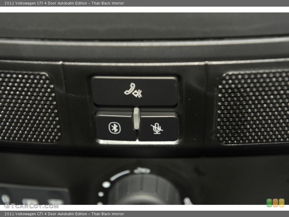 Titan Black Interior Controls for the 2011 Volkswagen GTI 4 Door Autobahn Edition #53988901