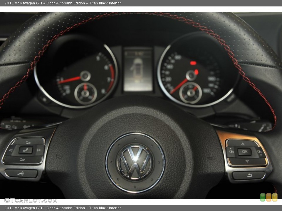 Titan Black Interior Controls for the 2011 Volkswagen GTI 4 Door Autobahn Edition #53988979