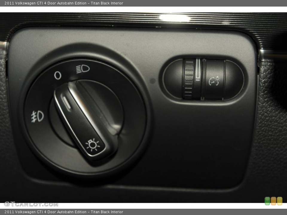 Titan Black Interior Controls for the 2011 Volkswagen GTI 4 Door Autobahn Edition #53989027