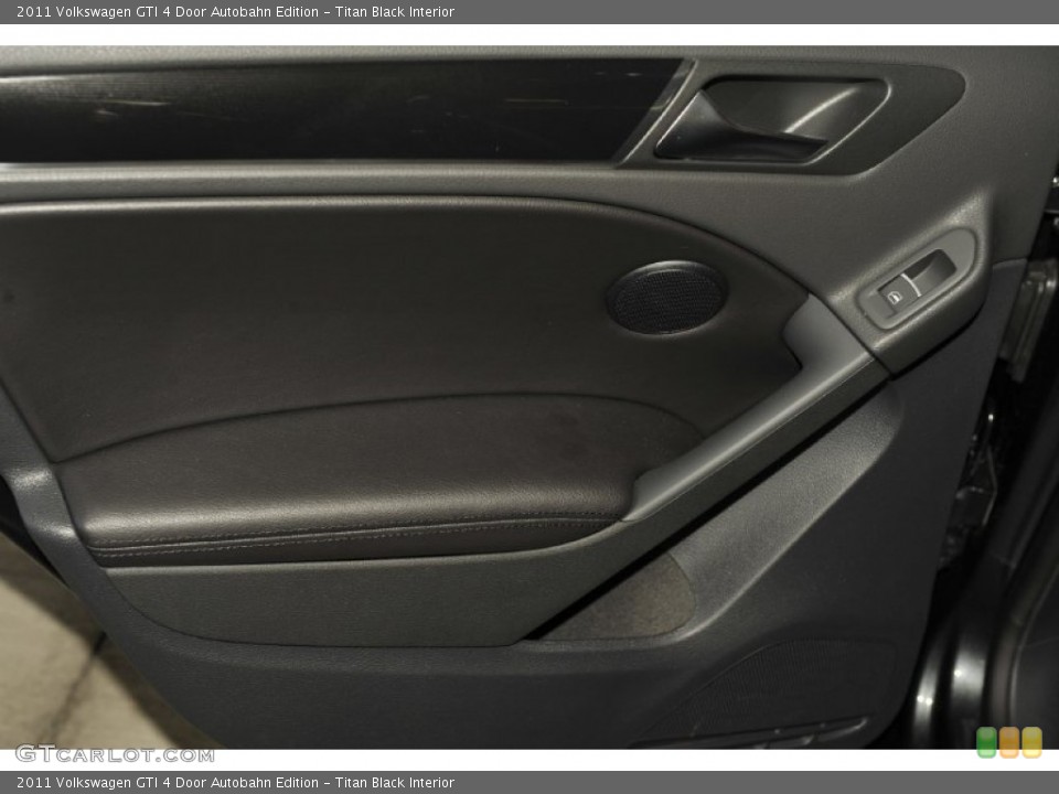 Titan Black Interior Door Panel for the 2011 Volkswagen GTI 4 Door Autobahn Edition #53989033