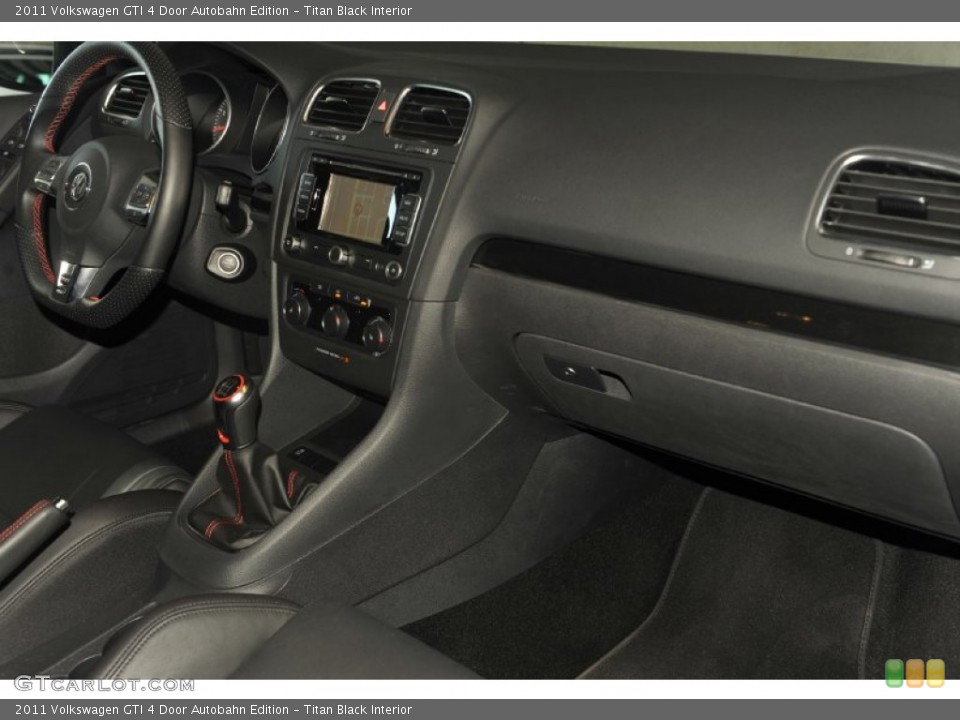 Titan Black Interior Dashboard for the 2011 Volkswagen GTI 4 Door Autobahn Edition #53989117