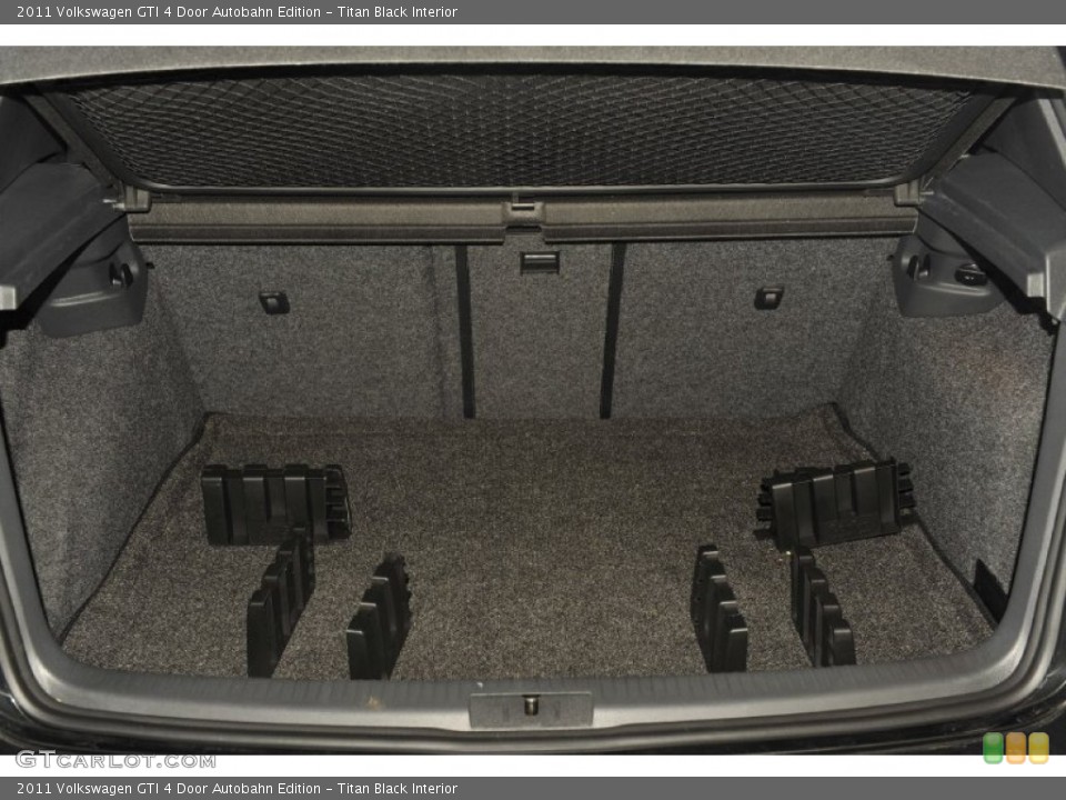 Titan Black Interior Trunk for the 2011 Volkswagen GTI 4 Door Autobahn Edition #53989141