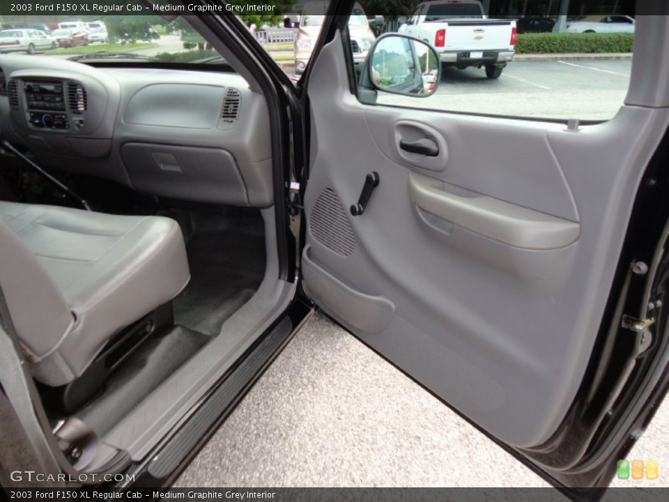 Medium Graphite Grey Interior Door Panel for the 2003 Ford F150 XL Regular Cab #53989529