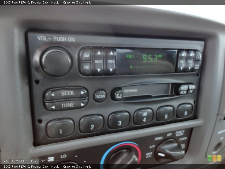 Medium Graphite Grey Interior Audio System for the 2003 Ford F150 XL Regular Cab #53989643