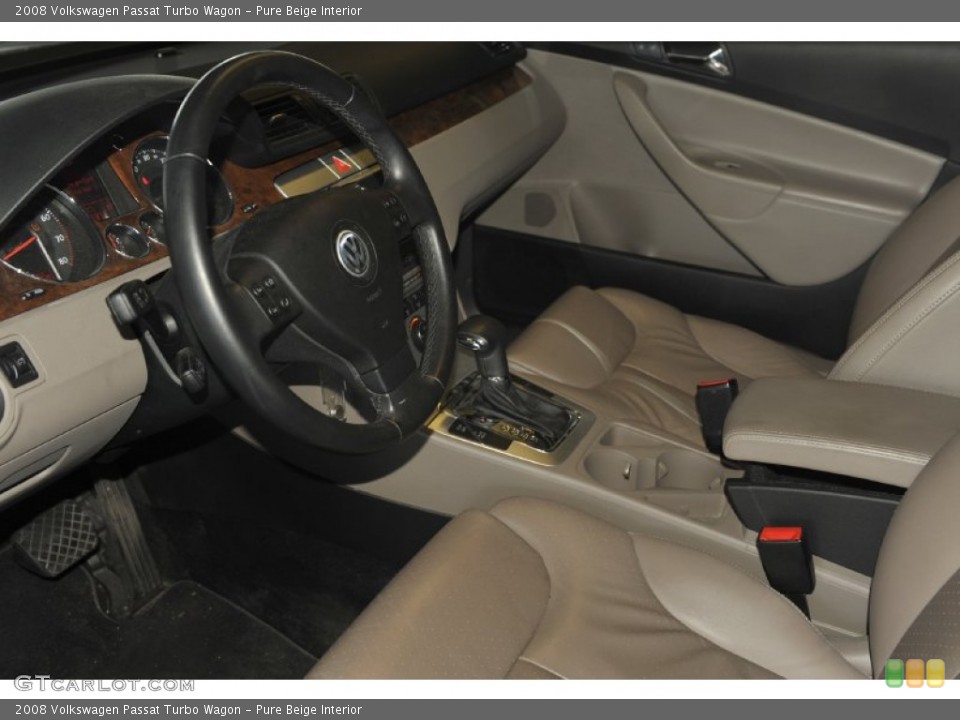 Pure Beige Interior Photo for the 2008 Volkswagen Passat Turbo Wagon #53990417