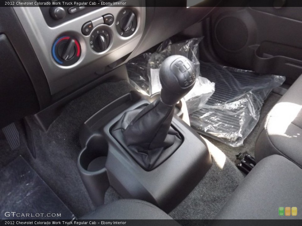 Ebony Interior Transmission for the 2012 Chevrolet Colorado Work Truck Regular Cab #53990672