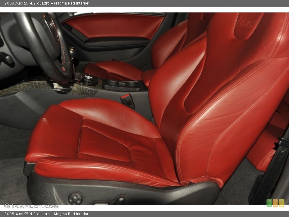 Magma Red Interior Photo for the 2008 Audi S5 4.2 quattro #53992889