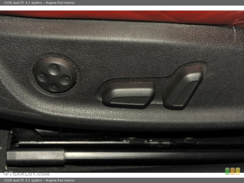 Magma Red Interior Controls for the 2008 Audi S5 4.2 quattro #53992898