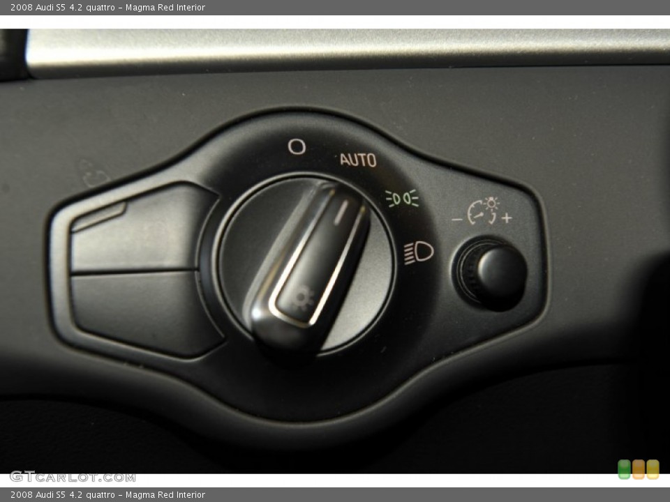 Magma Red Interior Controls for the 2008 Audi S5 4.2 quattro #53992931