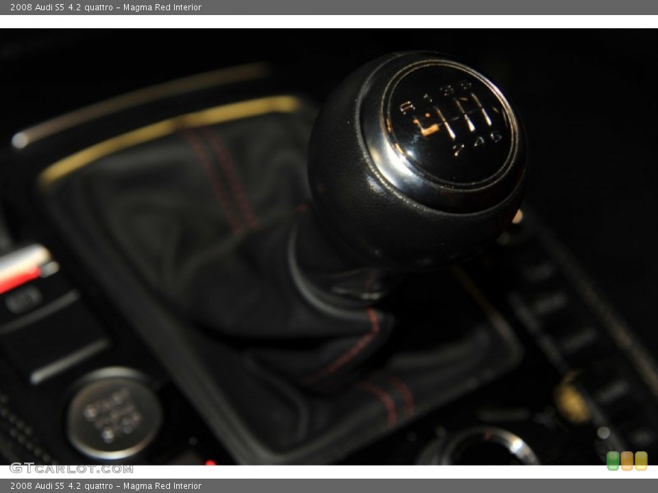 Magma Red Interior Transmission for the 2008 Audi S5 4.2 quattro #53993033
