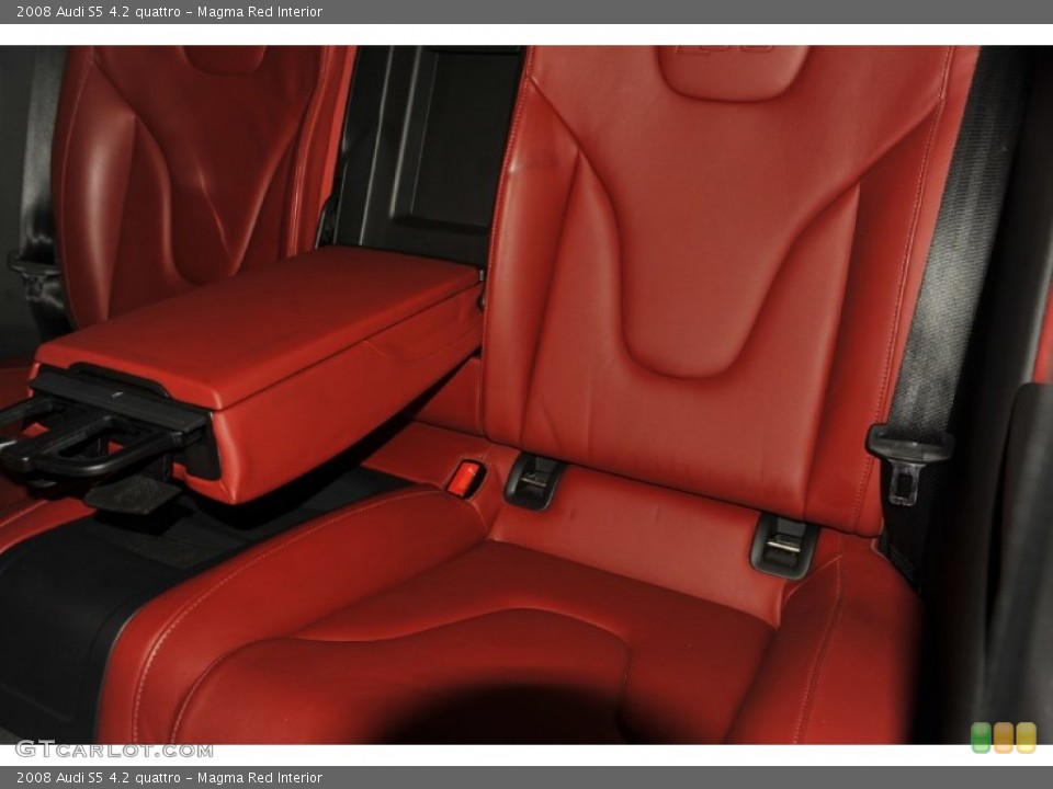 Magma Red Interior Photo for the 2008 Audi S5 4.2 quattro #53993069