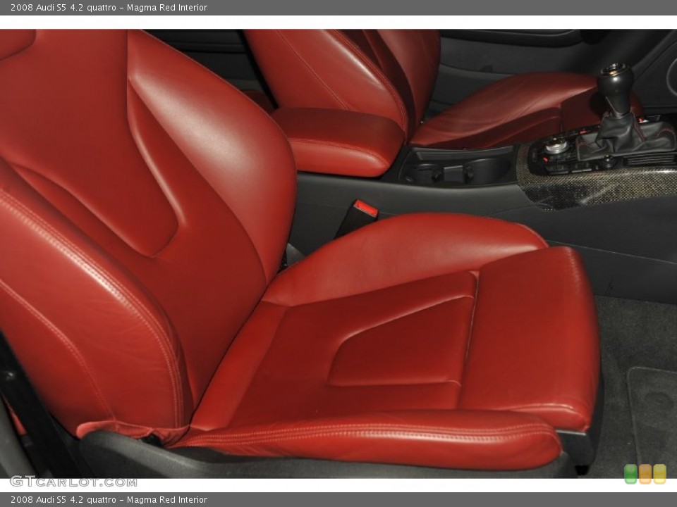 Magma Red Interior Photo for the 2008 Audi S5 4.2 quattro #53993111