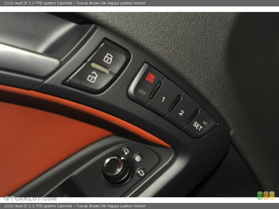 Tuscan Brown Silk Nappa Leather Interior Controls for the 2010 Audi S5 3.0 TFSI quattro Cabriolet #53994885