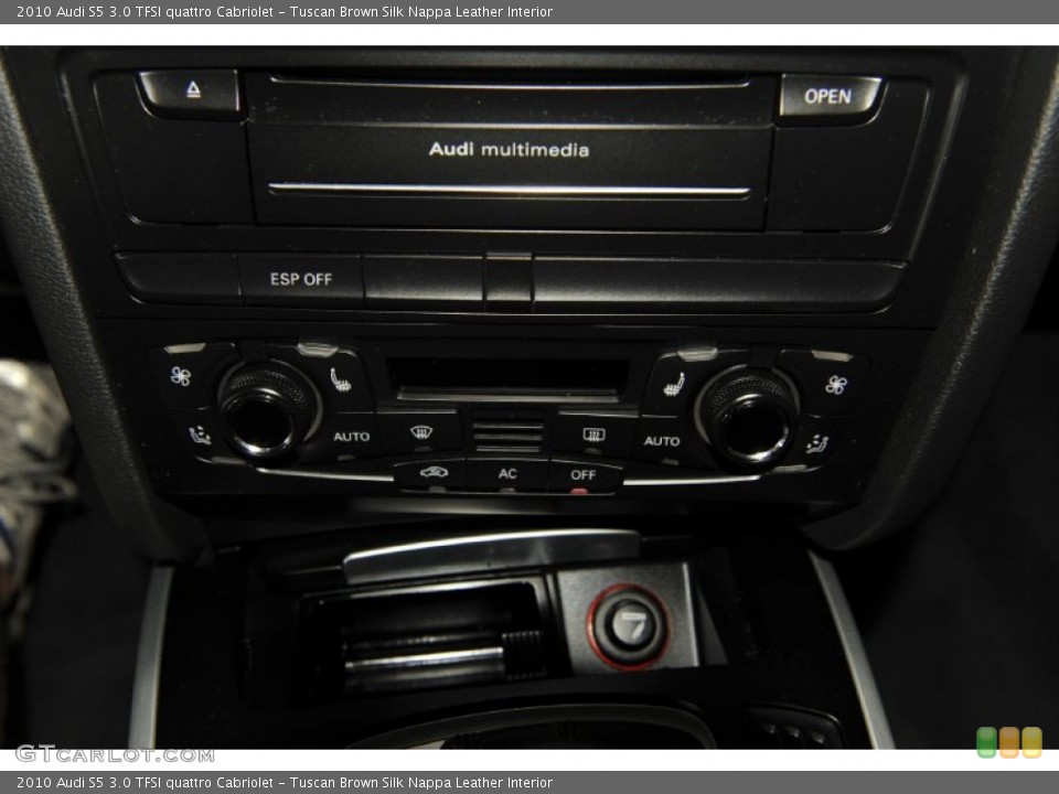 Tuscan Brown Silk Nappa Leather Interior Controls for the 2010 Audi S5 3.0 TFSI quattro Cabriolet #53994974