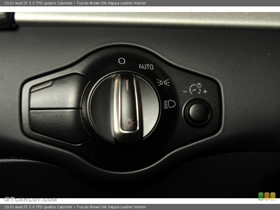 Tuscan Brown Silk Nappa Leather Interior Controls for the 2010 Audi S5 3.0 TFSI quattro Cabriolet #53995066