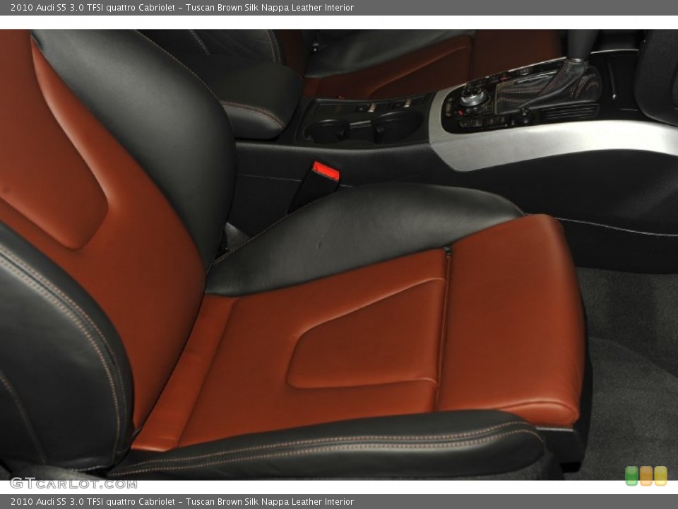 Tuscan Brown Silk Nappa Leather Interior Photo for the 2010 Audi S5 3.0 TFSI quattro Cabriolet #53995184
