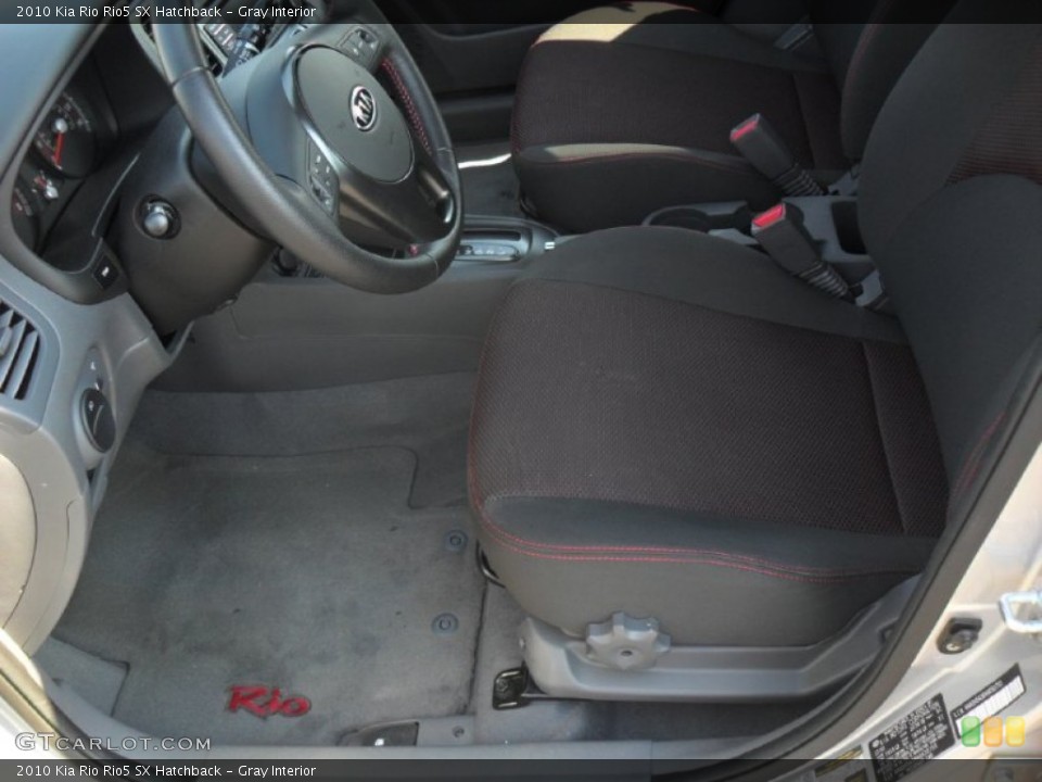 Gray Interior Photo for the 2010 Kia Rio Rio5 SX Hatchback #53996662