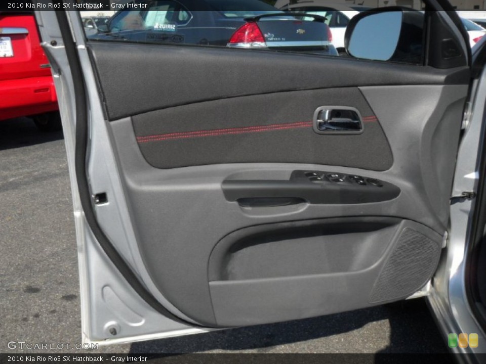Gray Interior Door Panel for the 2010 Kia Rio Rio5 SX Hatchback #53996669