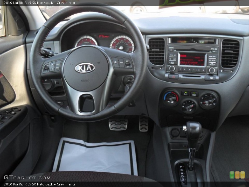 Gray Interior Dashboard for the 2010 Kia Rio Rio5 SX Hatchback #53996726