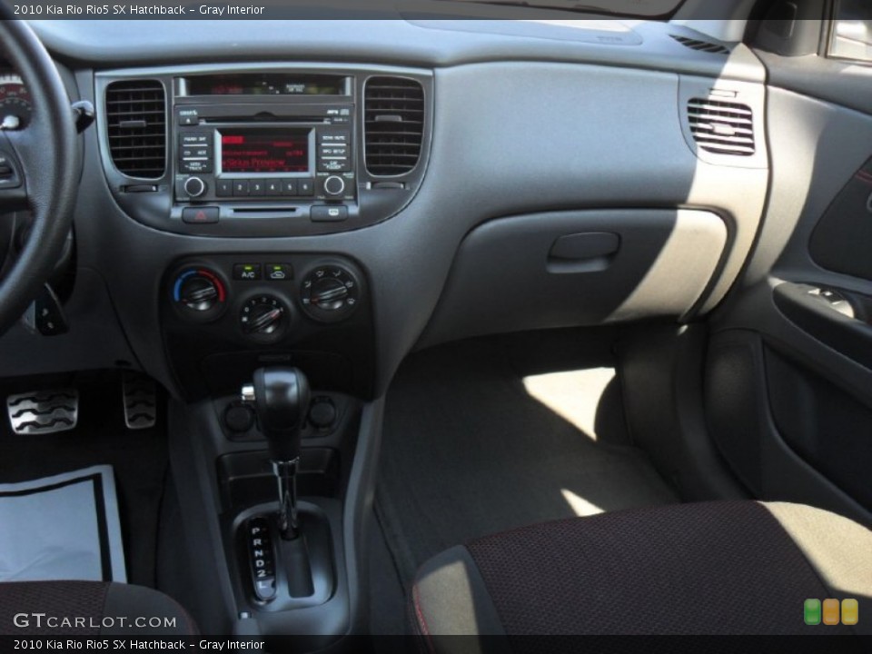 Gray Interior Dashboard for the 2010 Kia Rio Rio5 SX Hatchback #53996738